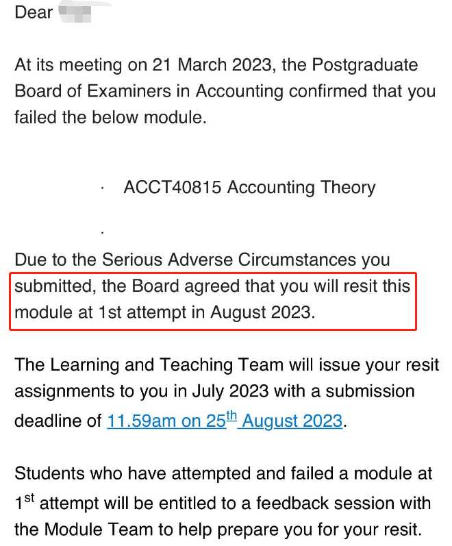 杜伦大学|会计理论未过后按初考重交,对应结果或材料图1 / Durham University: grade reviews and reassessment, case evidence 1
