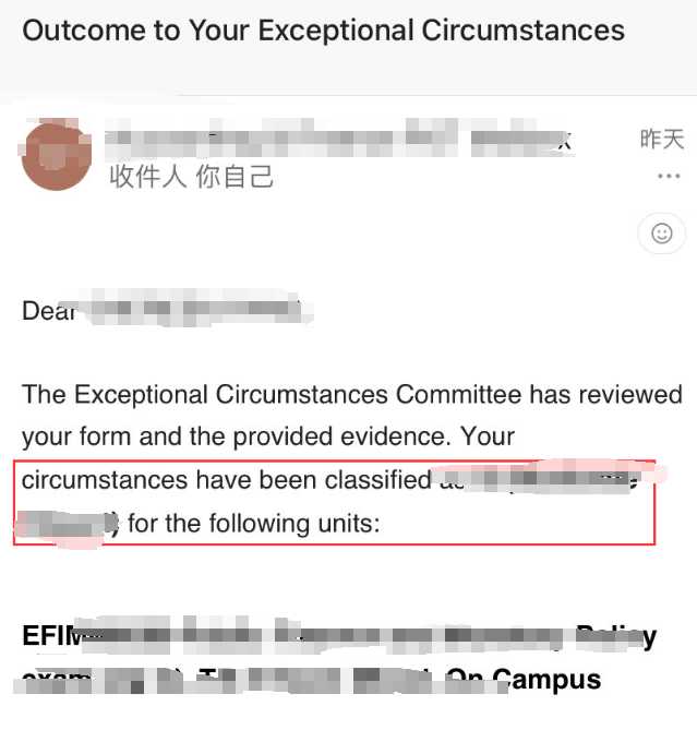 布里斯托大学|多次考试受影响后EC获处理,对应结果或材料图1 / University of Bristol: grade reviews and reassessment, case evidence 1
