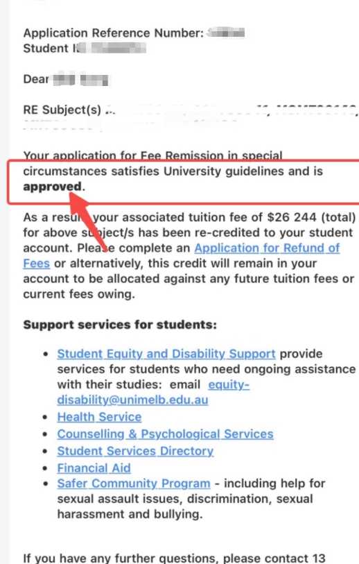 墨尔本大学|学术指控后的解释与补救,对应结果或材料图1 / University of Melbourne: academic integrity and disciplinary review, case evidence 1
