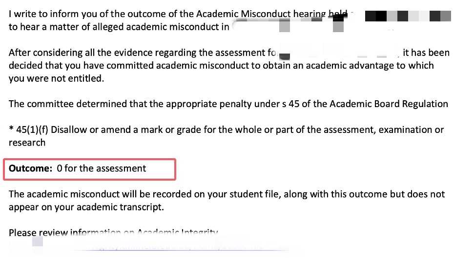 墨尔本大学|代码相似引发的学术调查,对应结果或材料图1 / University of Melbourne: academic integrity and disciplinary review, case evidence 1