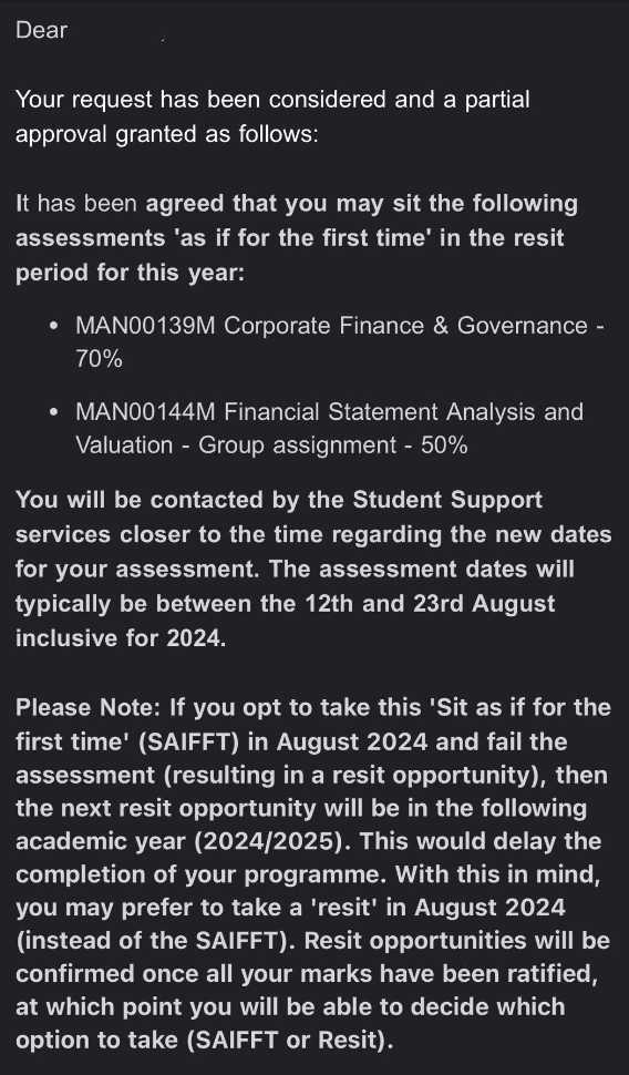 约克大学|论文未通过后争取重新提交,对应结果或材料图1 / University of York: grade reviews and reassessment, case evidence 1